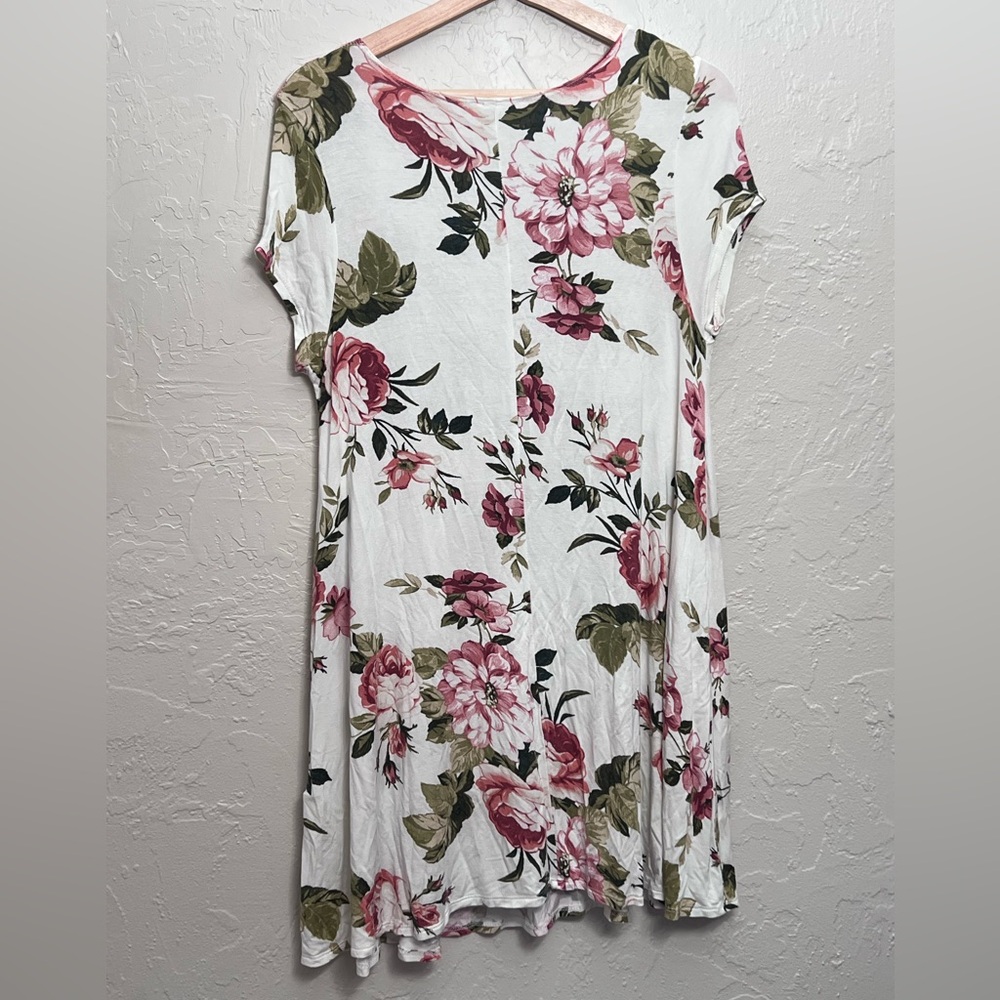 Mind Code Floral Mini Dress Size Large - image 4